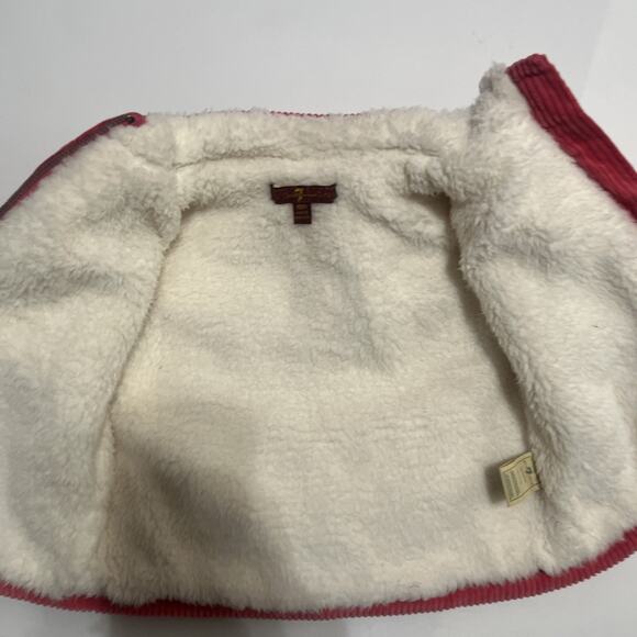 7 For All Mankind Jacket Girls Size 18 Month Pink Corduroy Toddler Baby - Picture 7 of 9
